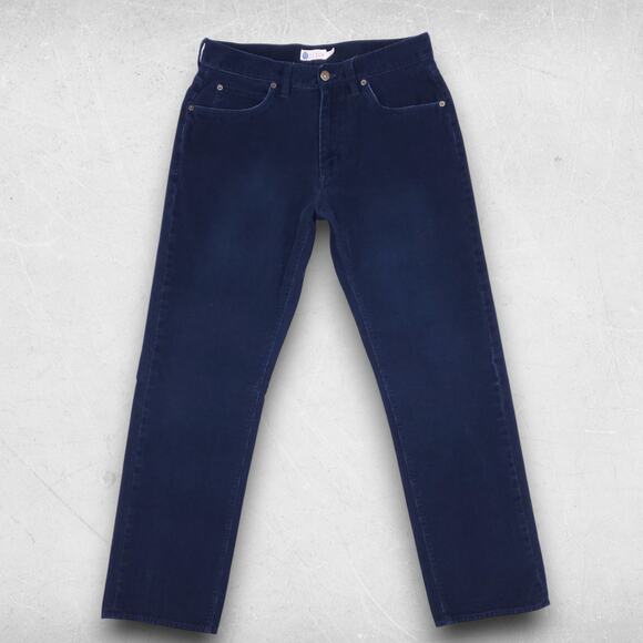 J. Crew Corduroy Pants Mens 31/30 Navy Straight Leg Business Casual Smart Casual - Picture 1 of 11